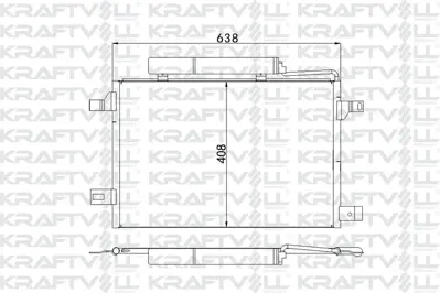 KRAFTVOLL 08060075 Klima Radyatoru A-Class W169 04>12 B-Class W245 05>11