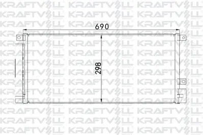 KRAFTVOLL 08060144 Klima Radyatoru Opel Mokka A14net B14net 