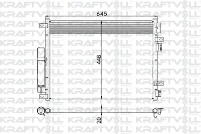 KRAFTVOLL 08060146 Klima Radyatoru  300 c / Tourıng 2.7 / 3.5 / 5.7 / Awd 04 12