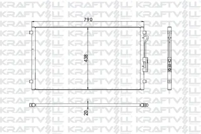 KRAFTVOLL 08060218 Kondenser Chrysler Voyager 01>