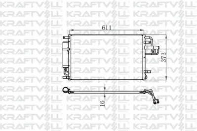 KRAFTVOLL 08060228 Klima Radyatoru Tucson Sportage 2.0 Crdı 2004> (610×375×16)