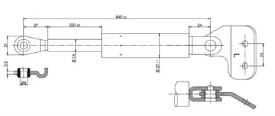 KRAFTVOLL 09010298 Bagaj Amortısoru Sol Mazda E2200