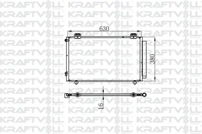 KRAFTVOLL 08060241 Klima Radyatoru Toyota Corolla Verso 01>04