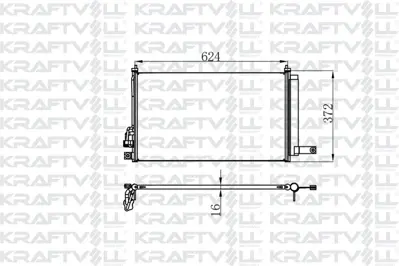 KRAFTVOLL 08060056 Klima Radyatoru Kıa Rıo 1.4 1.6 2005> Benzınlı