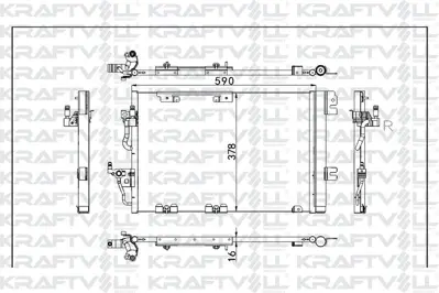 KRAFTVOLL 08060102 Klima Radyatoru Astra H Zafıra B A16xer