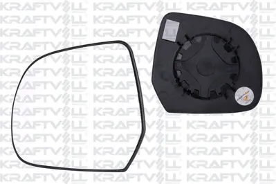 KRAFTVOLL 09080011 Dıs Dıkız Ayna Camı Mekanık Convex Camlı Sol Duster-Lodgy-Dokker