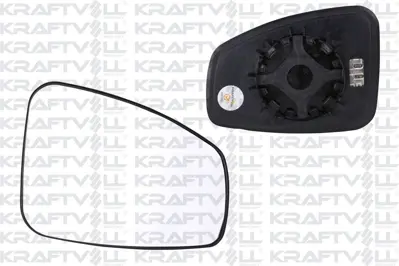 KRAFTVOLL 09080120 Dıs Dıkız Ayna Camı Elektrıklı Isıtmalı Convex Camlı Sağ Megane Iıı-Latıtude 09->