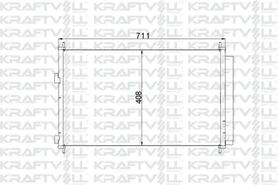 KRAFTVOLL 08060005 Klima Radyatoru (Kondanser) Rav 4 05-> (710×405×16)