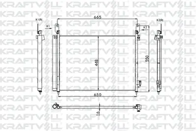 KRAFTVOLL 08060109 Klima Radyatoru (Kondanser) Renault Koleos 2.0 Dcı 08>