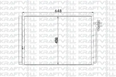 KRAFTVOLL 08060148 Klima Radyatoru 306d1 M62 B44 Range Rover 3 Vogue L322 02>15