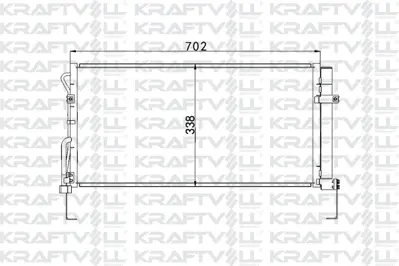 KRAFTVOLL 08060204 Klima Radyatoru (Kondanser) Santa-Fe 2,0 Crdı 00->