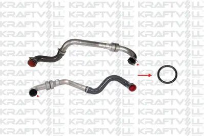 KRAFTVOLL 10060389 Turbo Borusu Contası Renault Grand Scénıc Renault Megane Renault Scénıc Iı (Jm0/1_)