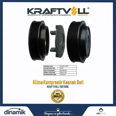 KRAFTVOLL 19011096 Klima Kompresor Kasnak Seti M.Benz C Class / E Class W2