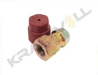 KRAFTVOLL 19013069 Adaptor  3/16''  Duz  Yüksek Basınc Kırmızı Kapaklı (5 Adet)