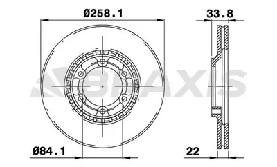 BRAXIS AE0720 On Fren Aynası Havalı L200 Em 87-96 (258x6) GM MB407031