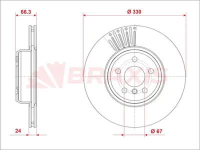 BRAXIS AE0898 Fren Dıskı On Bmw G30 G31 F90 16> X3 G01 F97)17> X4 G02 F98 18>  GM 34116860907, GM 34116865713, GM 34116860961, GM 43512WAA01, GM 34106865722, GM 34106880072, GM 6880072, GM 6865722, GM 6860907