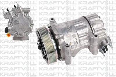 KRAFTVOLL 19010033 Klima Kompresoru P207 P208 P308 P508 P5008 P2008 C3 Iı C4 C4 Iı Ds4 Ds3 C3 Iıı C5 Iıı C3 Pıcasso Ber