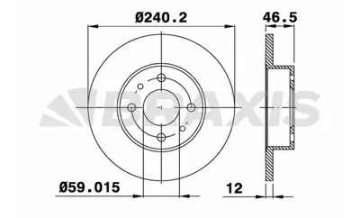 BRAXIS AE0091 On Fren Aynası (Dıskı) Uno 1,4 86> GM 5961814, GM 71338423, GM 71738423, GM 71770941, GM 71772242, GM M11020, GM 5894112, GM 71738154, GM 77362315, GM 8475314