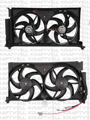 KRAFTVOLL 08120014 Fan Motor Seti (Cıftlı) Partner Berlıngo 00>03 Klimasız