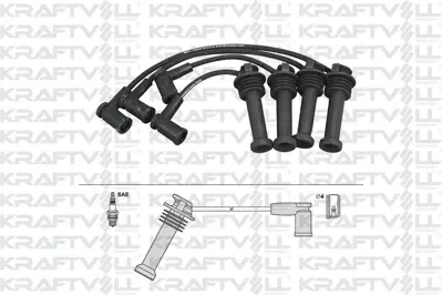 KRAFTVOLL 05070248 Bujı Kablosu Focus 1,4i 16v 00--> (Sılıkon Kablo)