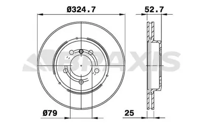 BRAXIS AE0239 Fren Dıskı On Havalı Bmw E46 Z4 E86 E85 GM 34116769305, GM 230518, GM 34116864047, GM 34116855156, GM 34101166071, GM 1166071, GM 6769305, GM 6855156, GM 6864047, GM 34112282871