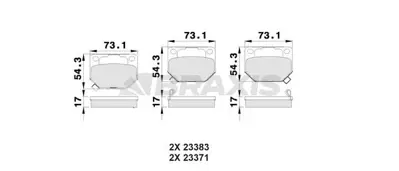 BRAXIS AB0027 Arka Fren Balatası Subaru Impreza 2.0 2.5 Wrx Turbo 05-12 GM 26696FA00, GM 26696FA000, GM 26696FA020, GM 26696FE060, GM 26696FE070, GM 1V0W2648Z, GM MN207M, GM AY060NS020, GM D406MN1185, GM 44060AA585