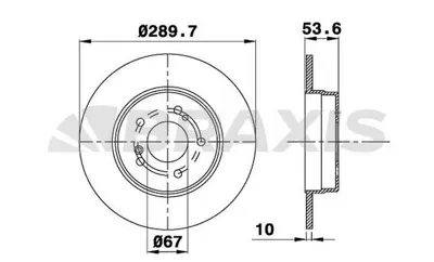 BRAXIS AE0143 Fren Dıskı Arka W203 02>07 Cl203 02>08 S203 02>07 C209 02>09 A209 03>10 GM 2104230612, GM 2104230312, GM 2034230412, GM 1244231112, GM A210423101264, GM A2104231012, GM A2104230612, GM A2104230312, GM A2034230412, GM A1244231112