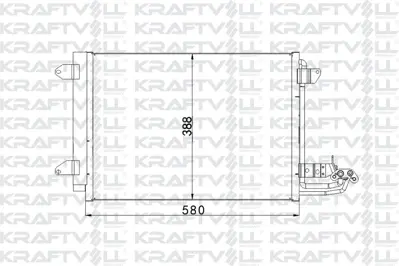 KRAFTVOLL 08060130 Klima Radyatoru Caddy Iıı Golf V Vı Jetta Iıı Eos Scırocco Toruran Super B Octavıa Yetı Toledo Leon 