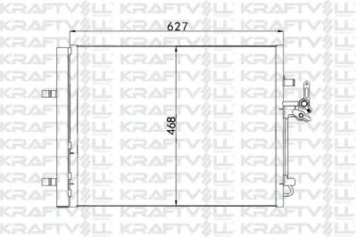 KRAFTVOLL 08060119 Klima Radyatoru Mondeo Iv S Max 07 /> Galaxy 1.6 / 1.8 / 2.0 / 2.0tdcı 07 /> Landrover Freelander 2.