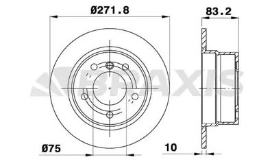 BRAXIS AD0990 Fren Dıskı Arka Bmw Z3 E36 98>03