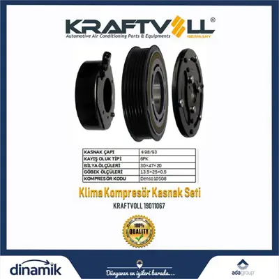 KRAFTVOLL 19011067 Klima Kompresor Kasnak Seti Fıat Doblo 1.3