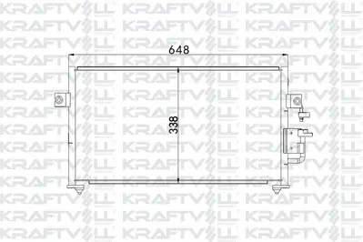 KRAFTVOLL 08060043 Klima Radyatoru (Kondanser) Komple Hyundaı Elantra 1996-2000