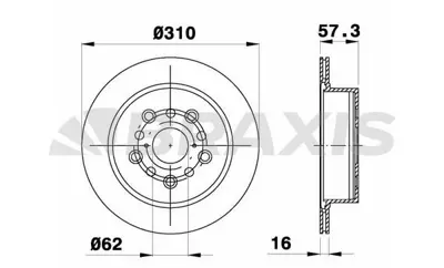 BRAXIS AE0759 Arka Fren Dısk Aynası Lexus Ls 430 4.3ı GM 4243150060, GM 4243150080, GM 432065F001, GM 4243114150, GM 4243114170, GM 4243122170, GM 4243124031, GM 4243124051, GM 4243130100, GM 4243130140