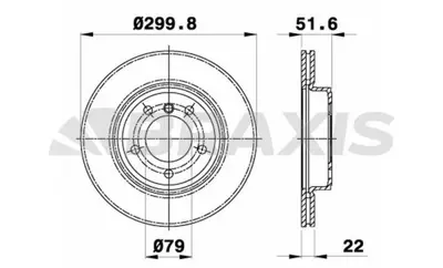 BRAXIS AE0110 Fren Dıskı On Havalı Bmw E46 99>04 GM 34111164539, GM 34116757526, GM 34116766224, GM 34116794302, GM 34116855152, GM 34116864058, GM 6794302, GM 6855152, GM 6864058, GM 6766224