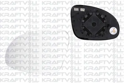 KRAFTVOLL 09080165 Dıs Dıkız Ayna Camı Elektırıklı Isıtmalı Sol  Asferık Camlı Golf V-Jetta-Passat-Superb (02-09)