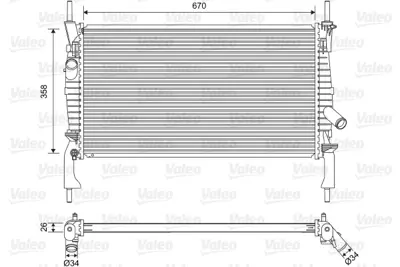 ORIS BFR114026 Motor Su Radyatoru Transıt 2,2tdcı / 2,4tdcı 06>09 Klimasız Manuel Olcu: (672 X 358 X 26) 6C118005AD 6C118005AC 6C118005AB 1383315 1371296 1370865 1595061 1494933 1371301 7C118005AB