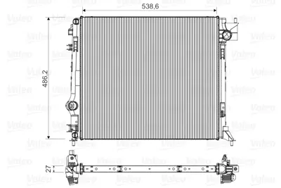 ORIS BNI395016 Motor Su Radyatoru Nıssan Qashqaı 1,2-1,6 Dcı 2013> 214104EB1A 214104EB0A 214104EB0B 214101809R 214107399R 21410BM90A 2140000Q3J 68786 1213083