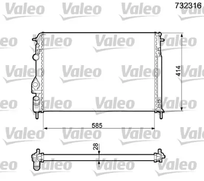 ORIS BRN010022 Motor Radyatoru (584x388x22) Megane-Scenıc 1,4 Manuel 7700425842 7700429769 7701352976 7701499953 7711135327 8200062691 8200189286 8200189288 7700836303 7700838134