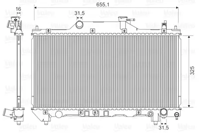 ORIS BTO049016 Motor Radyatoru (325x658x16) Avensıs 2,0i 97-> Manuel 164000D080 64640A 1153136 DRM50031 16410YZZ05 164000D100