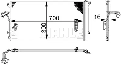 BEHR MAHLE AC 659 000S Klima Radyatörü 4L0260401 7L0820411F 7L0820411D 7L0820411G 4L0260401A 7L0820411C 95557311104 7L0820411E 95557311100 95557311101