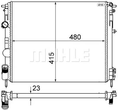 BEHR MAHLE CR 605 000S Su Radyatörü 2140000QAZ 7700428082 7711135151 7711134331 7700430784 2140000QAY 8200164413 7700428658 7700836301 7700838134