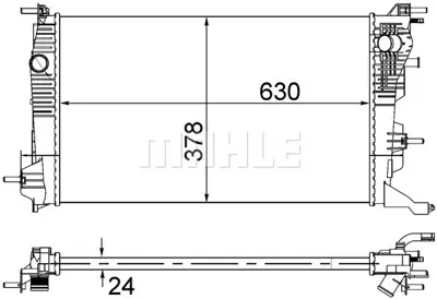 BEHR MAHLE CR 840 001S Su Radyatörü 214100002R 214105150R 214105378R 214106387R 8660003472 144960006R 144960024R 144961285R 144964990R 144966078R