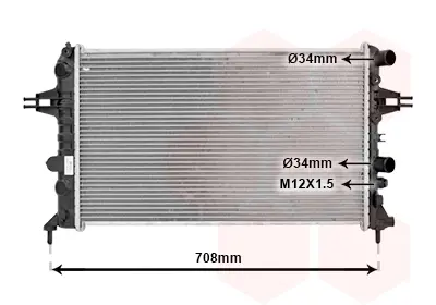 ORIS BOP185026 Motor Radyatoru Astra G 1.6ı Twınport 98+ 600x368x26 93177122 1073126 8MK376718331 8MK376718334 13145211 13170110 93174632 1300409 1300258 13150405