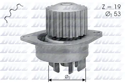 DOLZ C113 Devirdaim Su Pompası P106 Gtı Saxo Vts Tu5j4 (1,6 16v) P206 P207 C3 C4 Tu5jp4 (1,6 16v) Ec5 