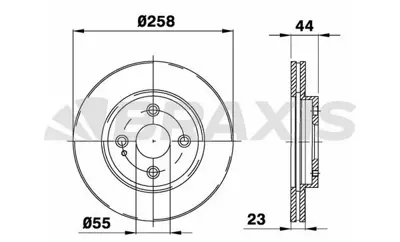 BRAXIS AE0161 On Fren Dısk Aynası Havalı Mazda 2 1.3 / 1.4 Mzr Cd / 1.5 / 1.6 Mz Cd 07 Ford Ka+18>  DF7133251A DG8033251A DF7133251 DN2033251 D09T33251 402063DD0A 402062DD0A DG8033251 1892668 DA7R33251