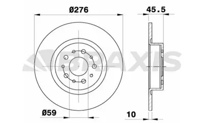 BRAXIS AE0345 Arka Fren Dısk Aynası Alfa 147 3.2gta 02 / 03 Alfa 156 1.9jtd / 2.0jts / 2.4jttd 05 / 01 09 / 05 46542702 46469908 77362675 77362276 77362275 77364567 77364839 77365786 9948338 9949332