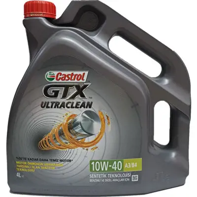 MOBIL CASTROL GTX 10W40 Motor Yagı Castrol Gtx Ultraclean 10w40 4 Lıtre