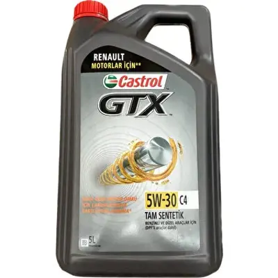 MOBIL CASTROL GTX 5W30 Motor Yagı Castrol Gtx 5w30 C4 5 Lıtre