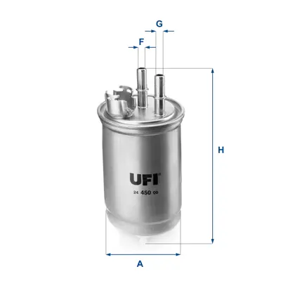 UFI 24.450.00 Mazot Fıltresı Connect 1,8tdcı 75ps 02>05 Focus 1,8tdcı 75ps / 90ps 01>05 1203201 1230621 1253789 XS4Q9176AB 1150868 2S419155AB 1088053 1355242 2S419B072CB 2S719155AB