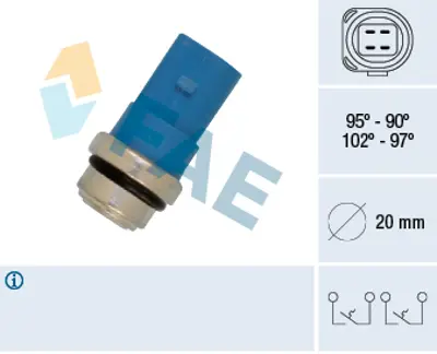 FAE 38391 Radyatör Fan Müşürü Passat A2 1.4 8D0959481B 8DO959481B 800959481B